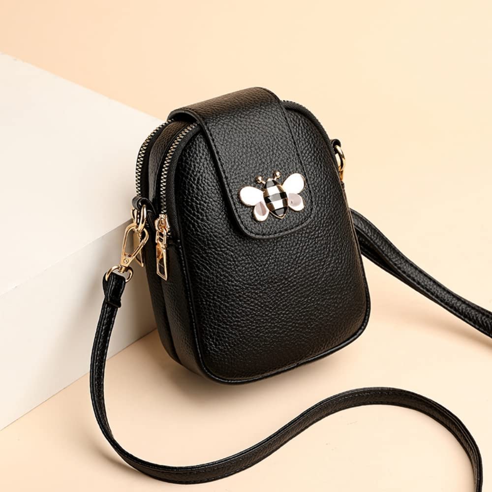 PALAY Small Crossbody Phone Bag for Women PU Leather Shoulder Bag, Classic Solid Color Women Purse Cross Body Bag, Practical Multi-Layer Zipper Pouch PALAY Small Crossbody Phone Bag for Women PU Leather Shoulder Bag, Classic Solid Color Women Purse Cross Body Bag, Practical Multi-Layer Zipper Pouch